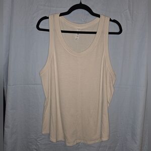 G366. Alo New Moon Tank Top in Cream - Size L